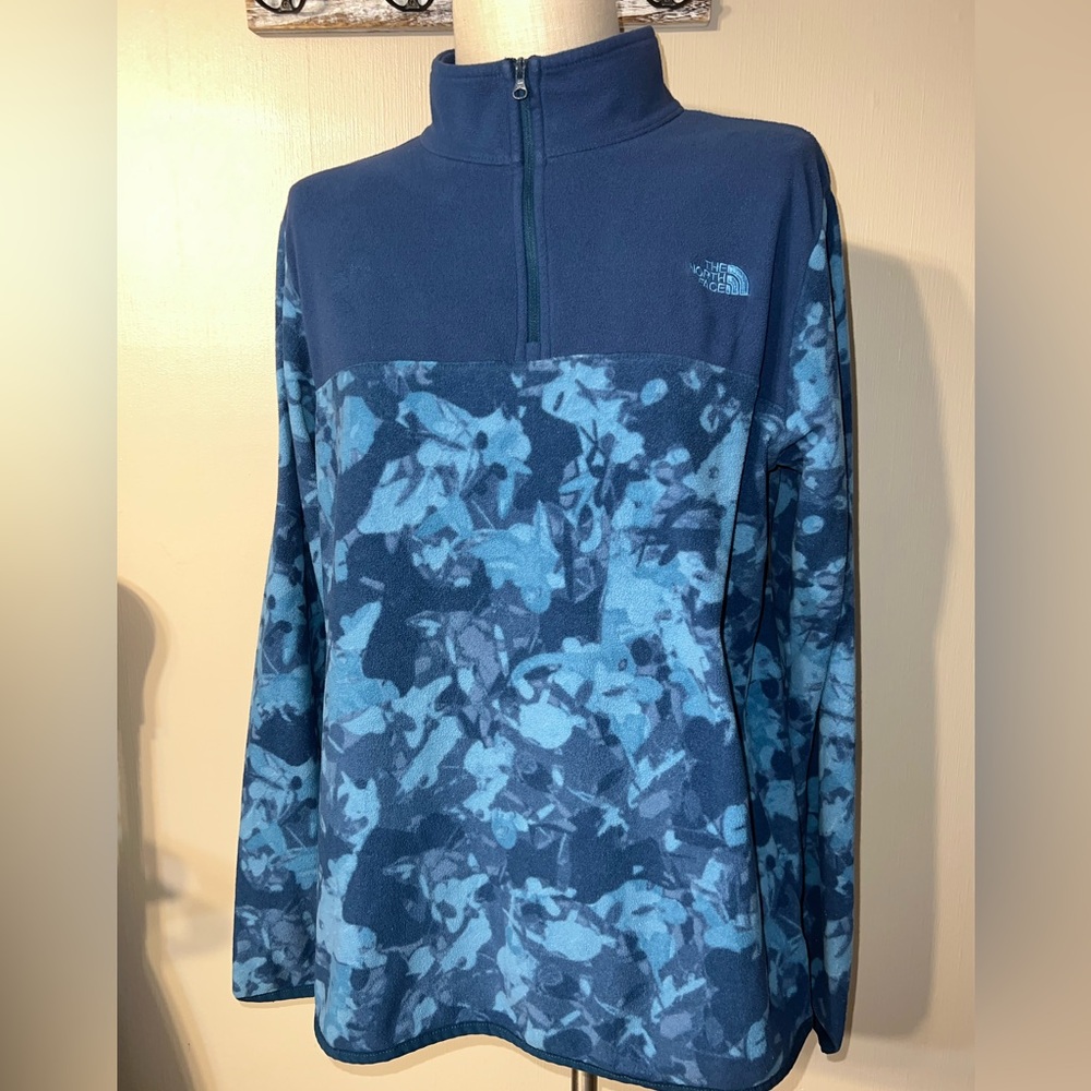 THE NORTH FACE PRINTED TKA GLACIER 1/4 ZIP FLEECE WOMEN'S